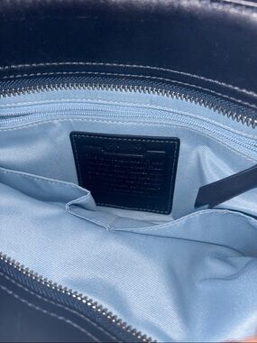 Coach HandBag with Light Blue interior/exterior with black accent